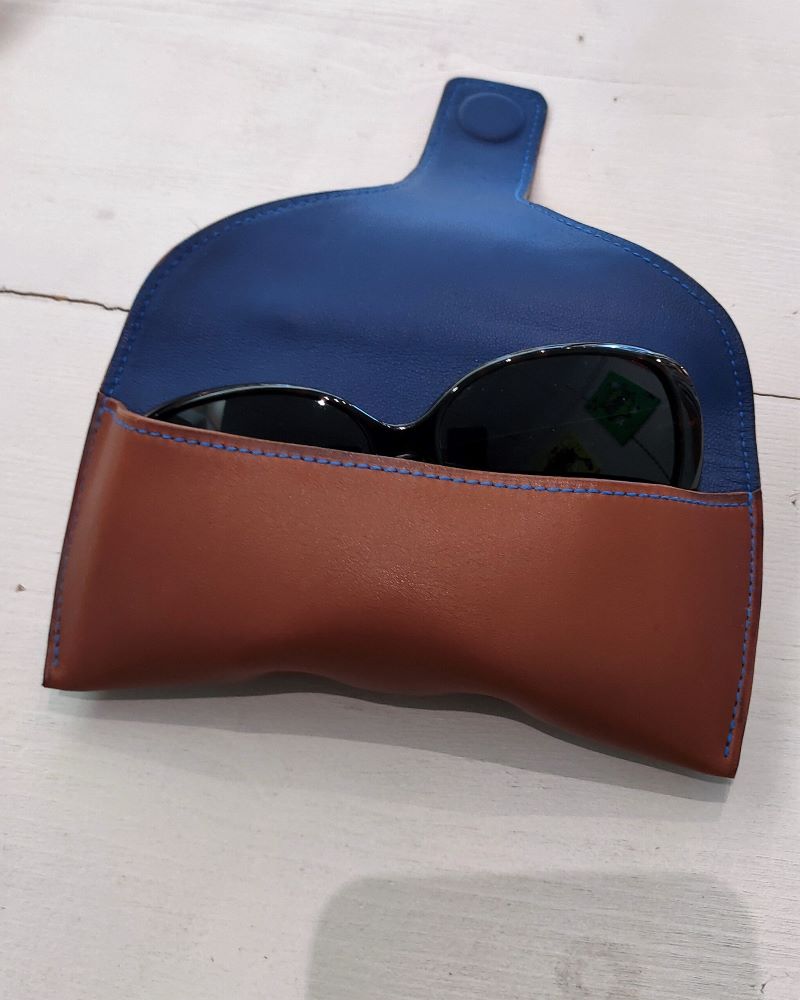 Etui à lunette en cuir noir de fabrication française | Baltayan